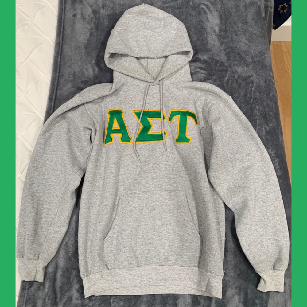 Alpha Sigma Tau AST Heather Gray Standards Hoodie